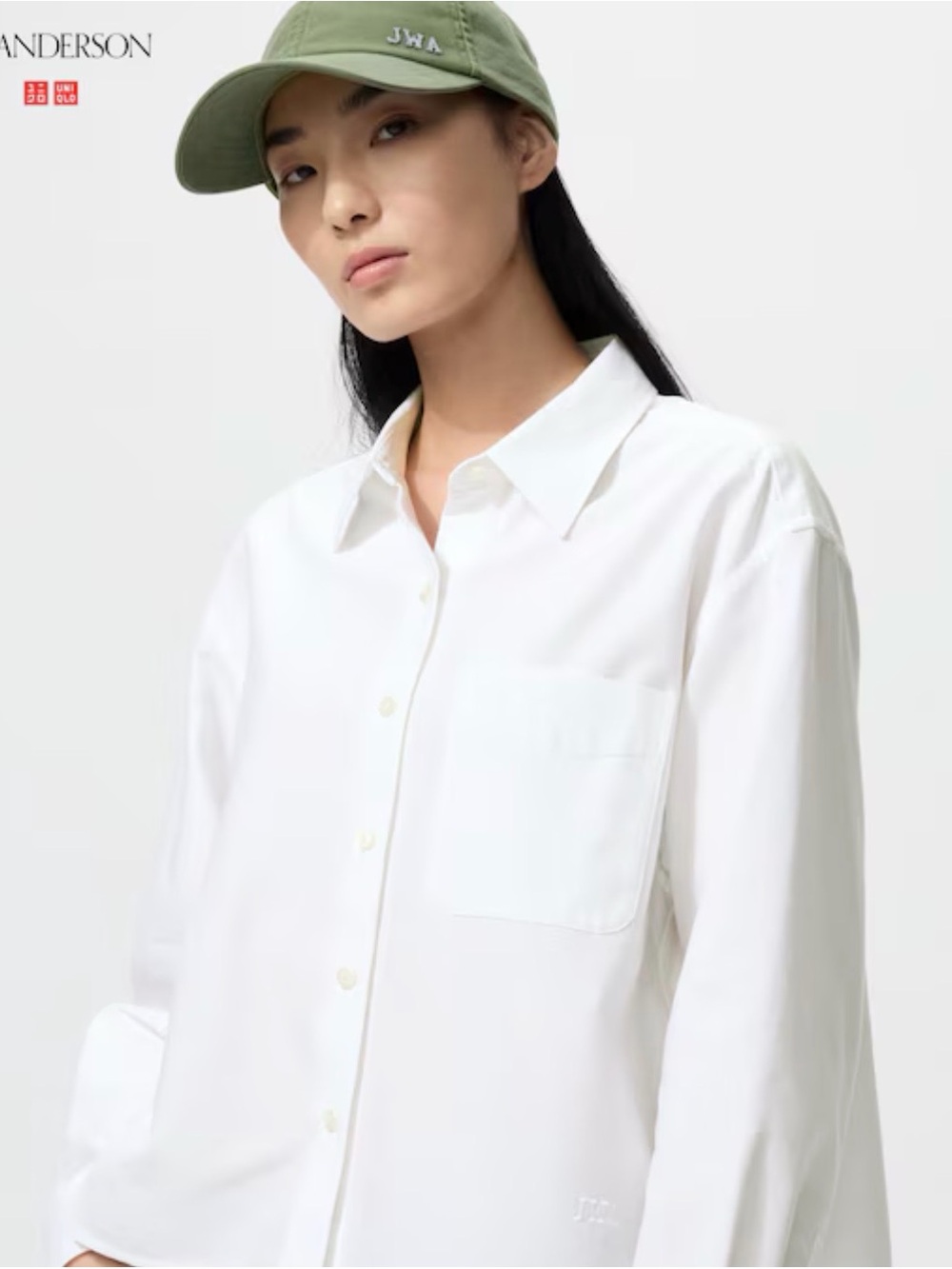 Women’s Oxford Boxy Cropped Shirt from the Uniqlo x JW Anderson